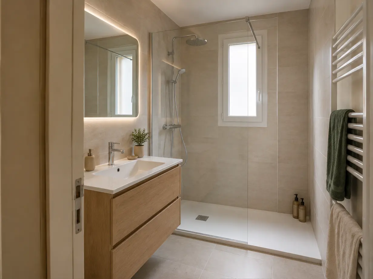 Salle de bain après rénovation