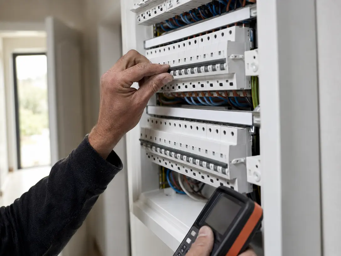 Contrôle du tableau électrique et des points d’utilisation