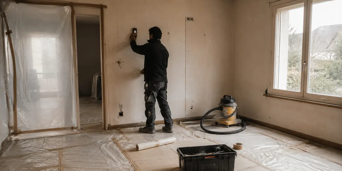 Protection d’un intérieur avant la dépose de cloisons