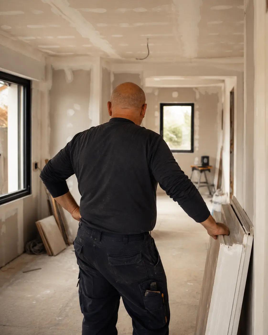 Fondateur de Derlin Rénovations sur un chantier
